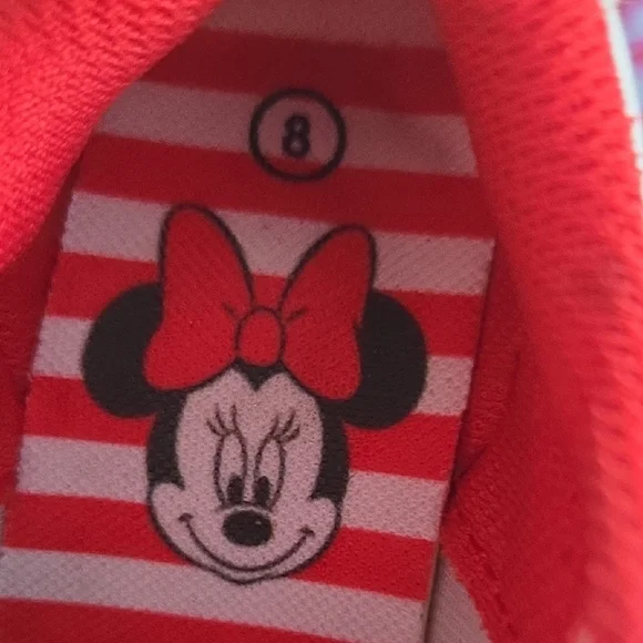 Disney White and Red Sneakers with Bow Accent - Picture 3 of 6